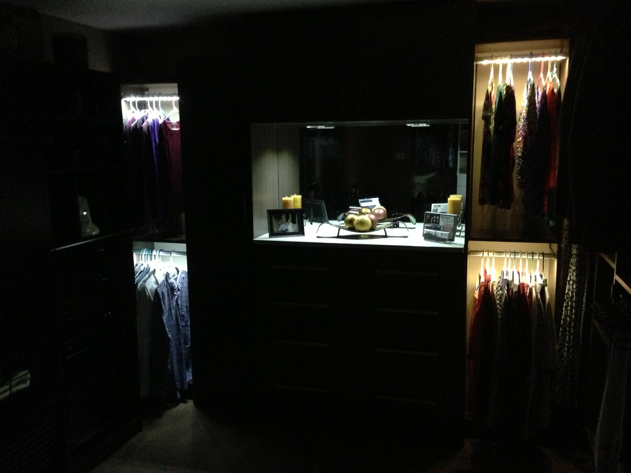 Custom Lighting for Closet